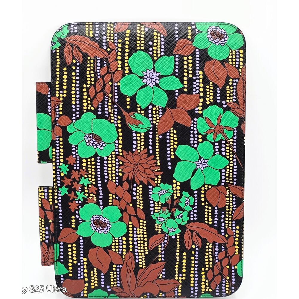 Prada Saffiano Leather Flower Print iPad Tablet Case NEW in Box - Picture 10 of 12